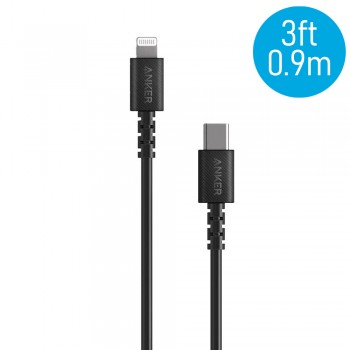 Anker A8612 PowerLine 3ft Select USB-C to Lightning Connector Cable (0.9M)