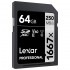 Lexar 1667X Professional V60 U3 SDXC™ UHS-II Memory Cards (up to 250MB/s read, 120MB/s write)